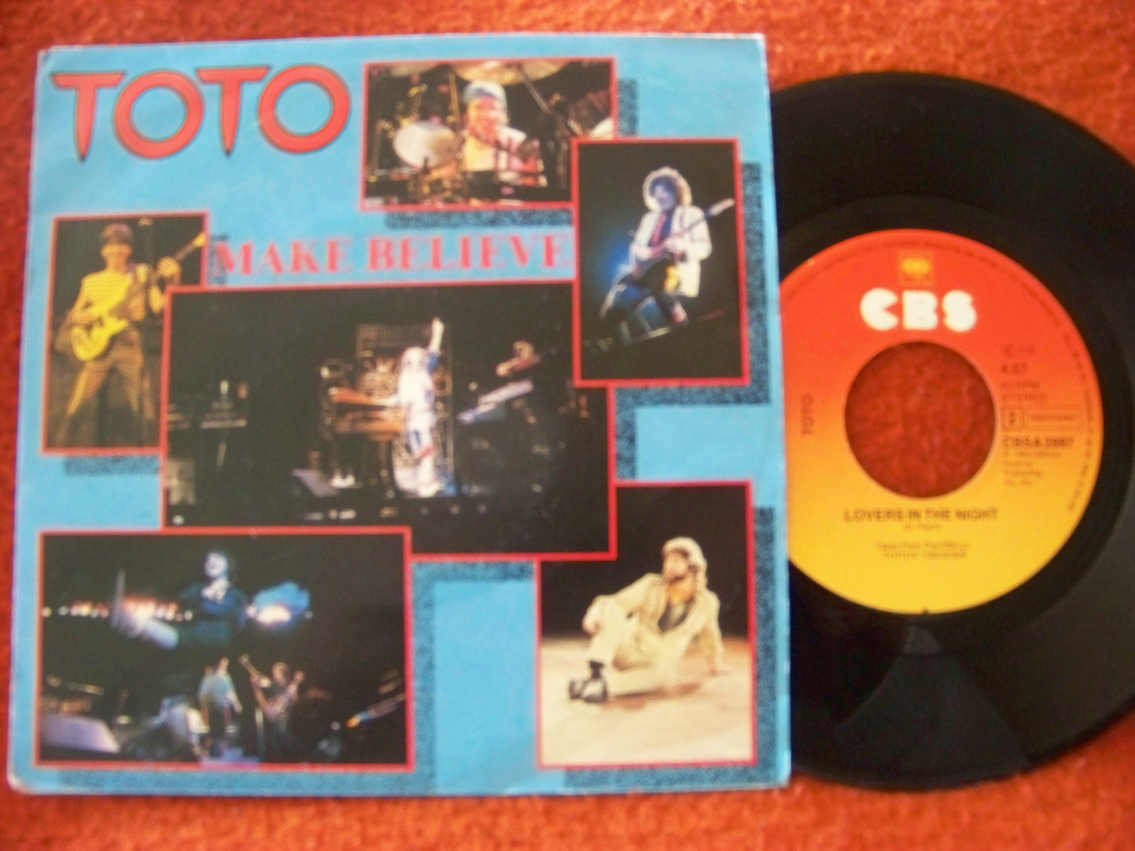 Toto – Make Believe / Lovers in the Night (CBS Records, CBSA 2997, Niederlande, 1982)