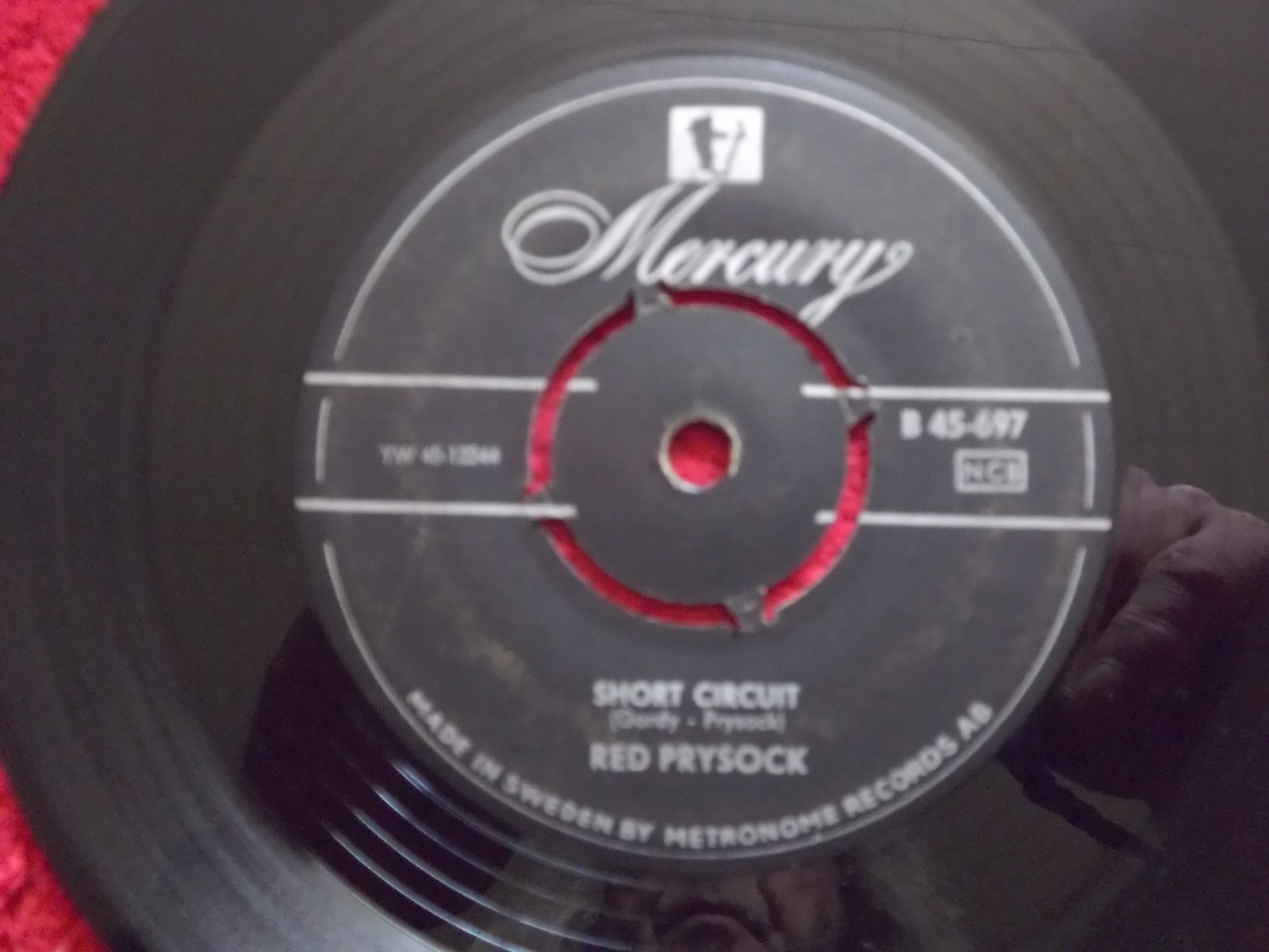Red Prysock – Finger tips / Short circuit | Mercury Records B 45-697, Bild 2