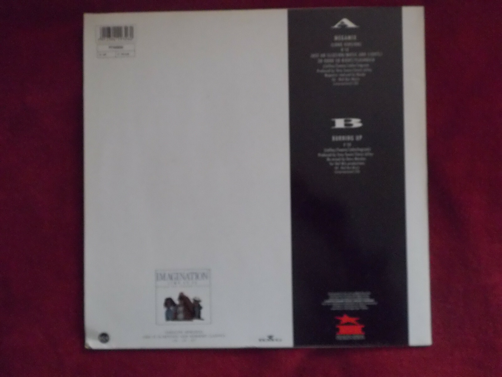Imagination – Megamix (Long Version) / Burning Up · Maxi-Single · RCA Records · PT 42932 · Deutschland, 1989, Bild 2