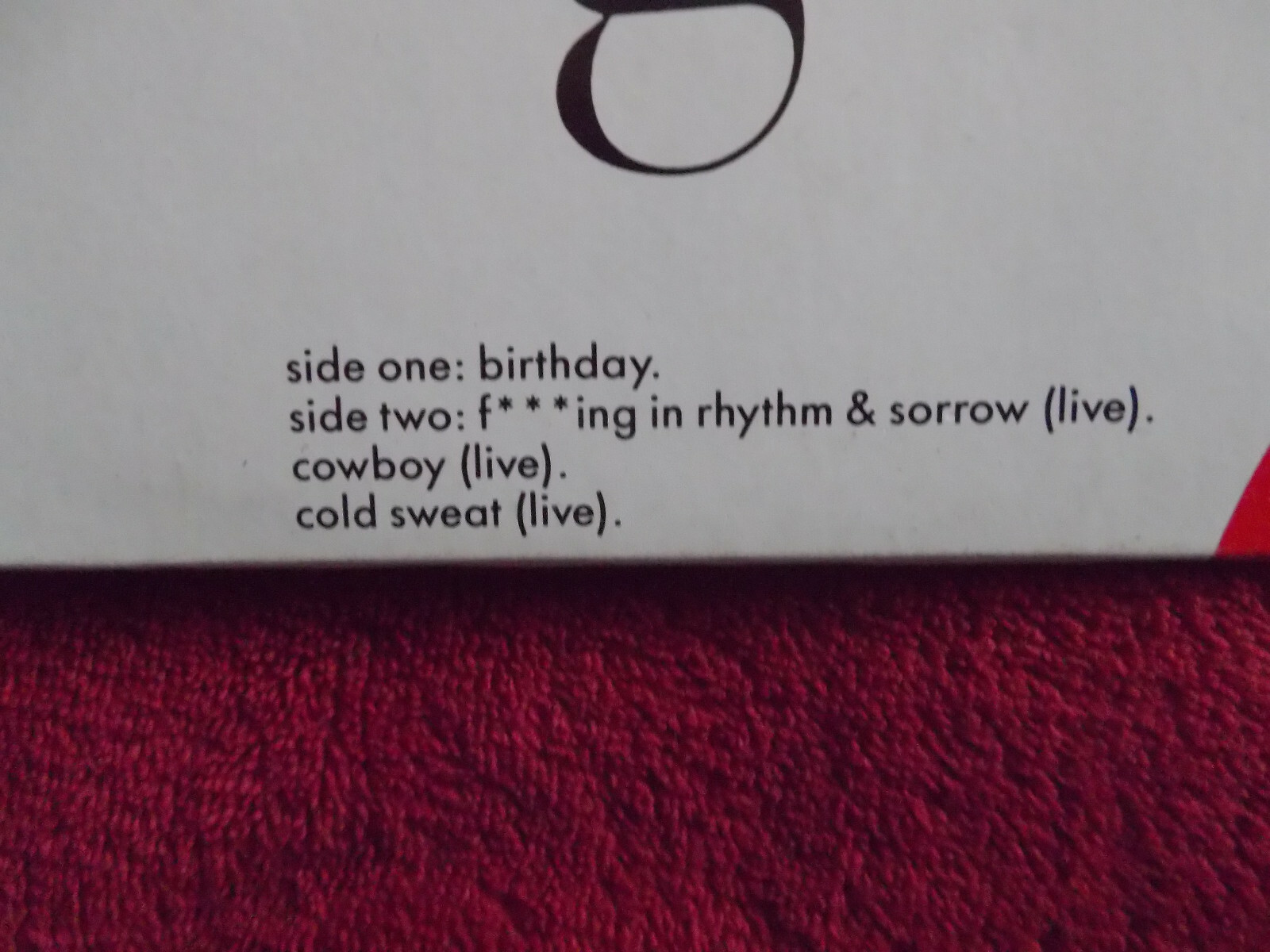The Sugarcubes – Birthday – Maxi-Single, Bild 4