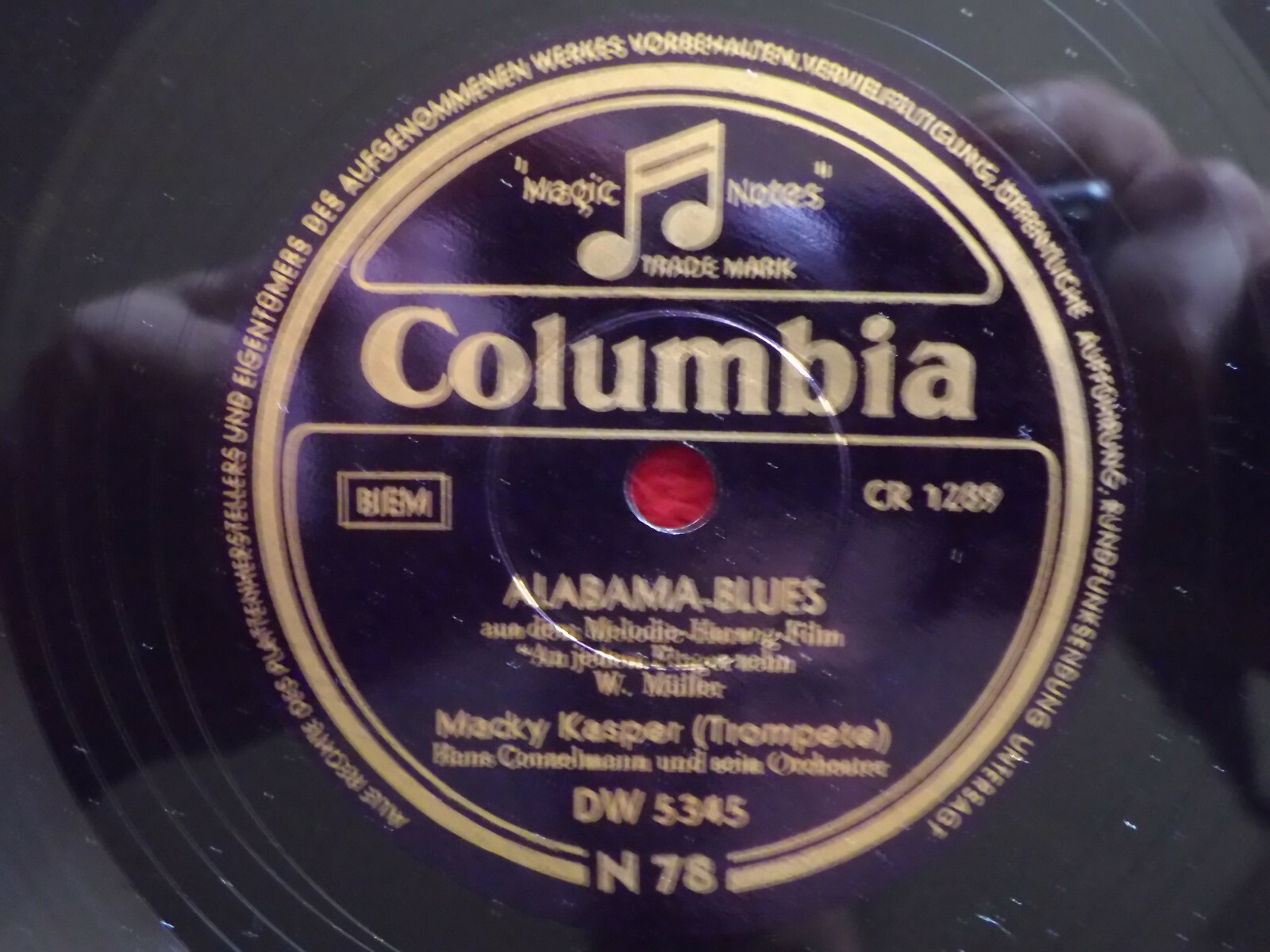 Macky Kasper – Alabama-Blues / Wo ist der eine (Schellack, 78 U/min)