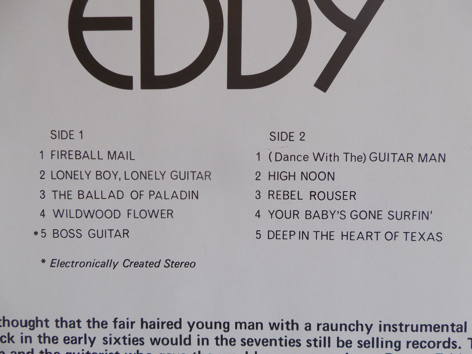 Duane Eddy – The Best of Duane Eddy | RCA Camden LP, Bild 3