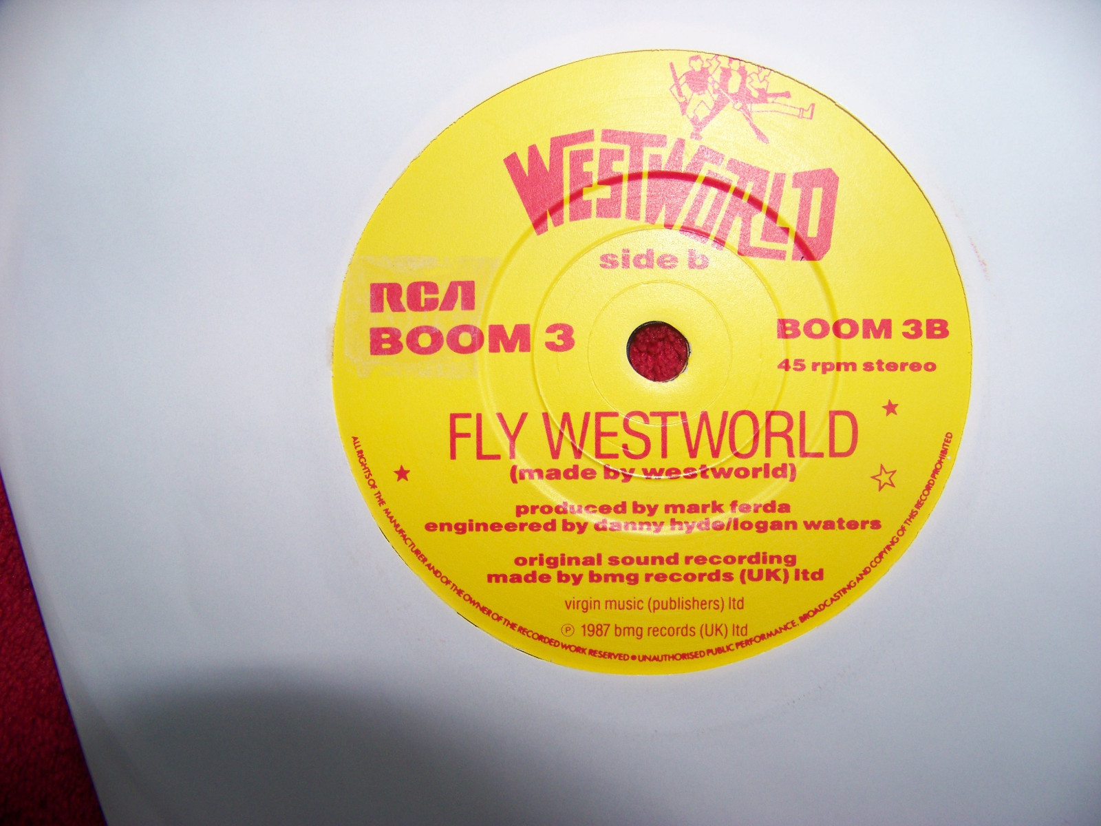 Westworld – Where the action is / Fly westworld | RCA Records 7″ Single, Bild 2