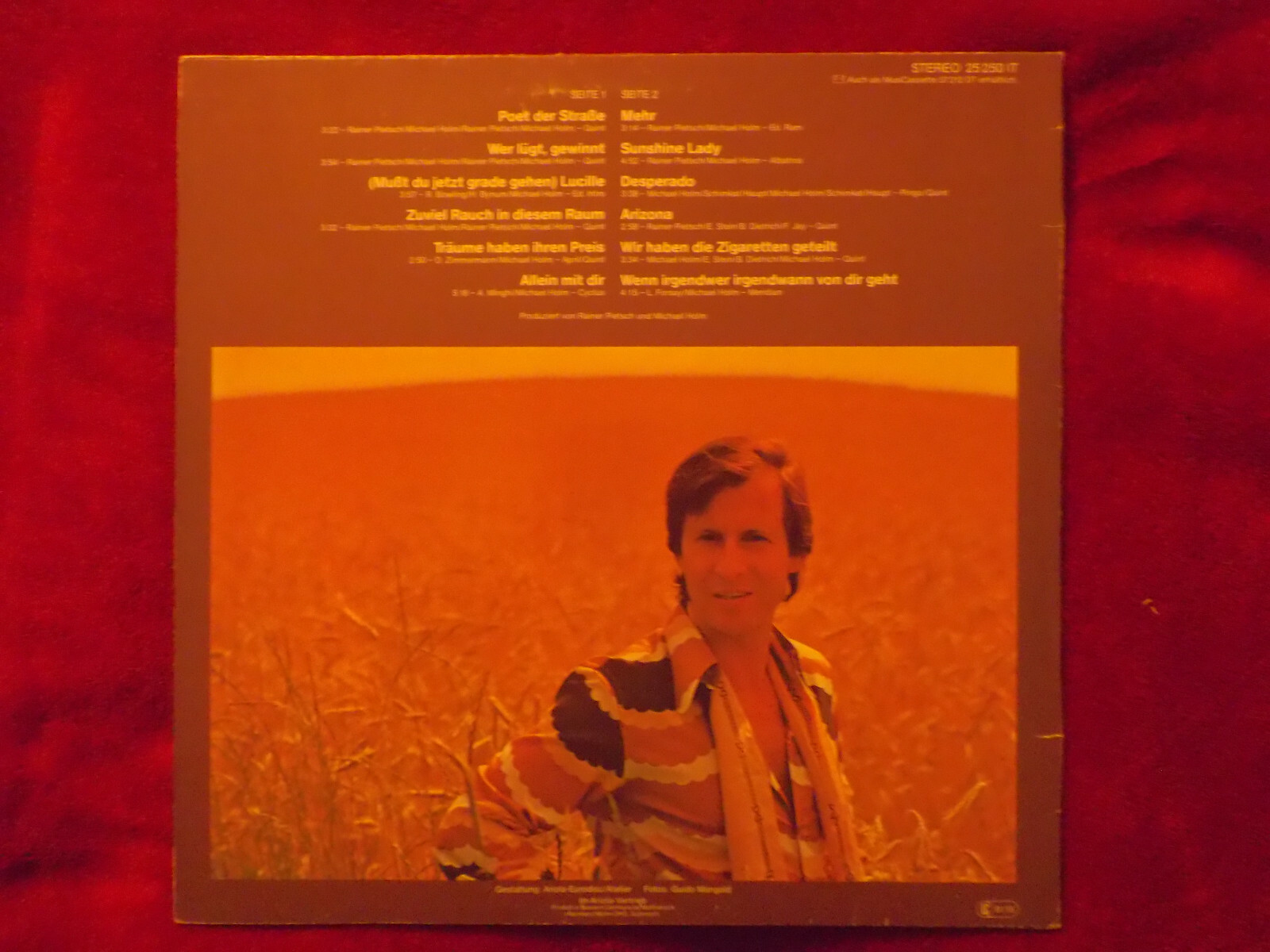 Michael Holm – Poet der Strasse (Ariola Records, LP), Bild 2