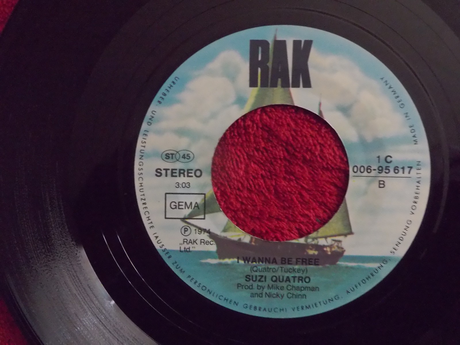 Suzi Quatro – Too Big / I Wanna Be Free (Single, 1974), Bild 2