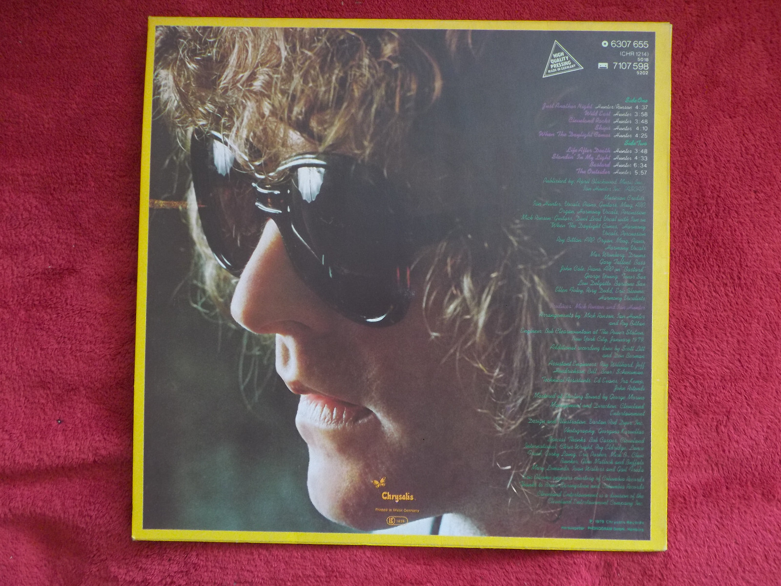 Ian Hunter – You’re Never Alone with a Schizophrenic | LP, Chrysalis, 1979, Bild 2