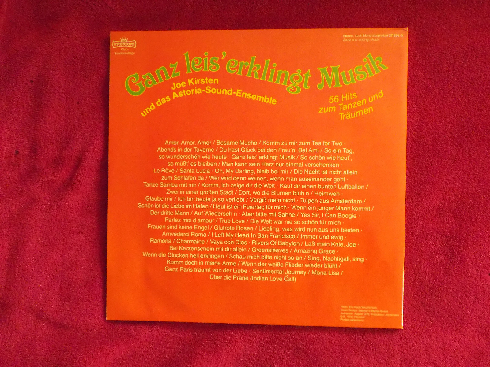 Joe Kirsten und das Astoria-Sound-Ensemble – Ganz leis´ erklingt Musik (Doppel-LP), Bild 3