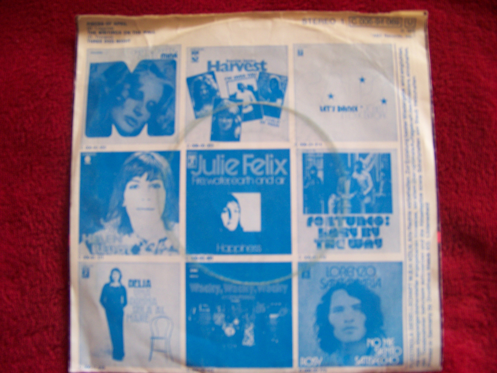 Three Dog Night – Pieces of April / The Writings on the Wall (Probe Records, 7″-Single, Deutschland, 1972), Bild 2