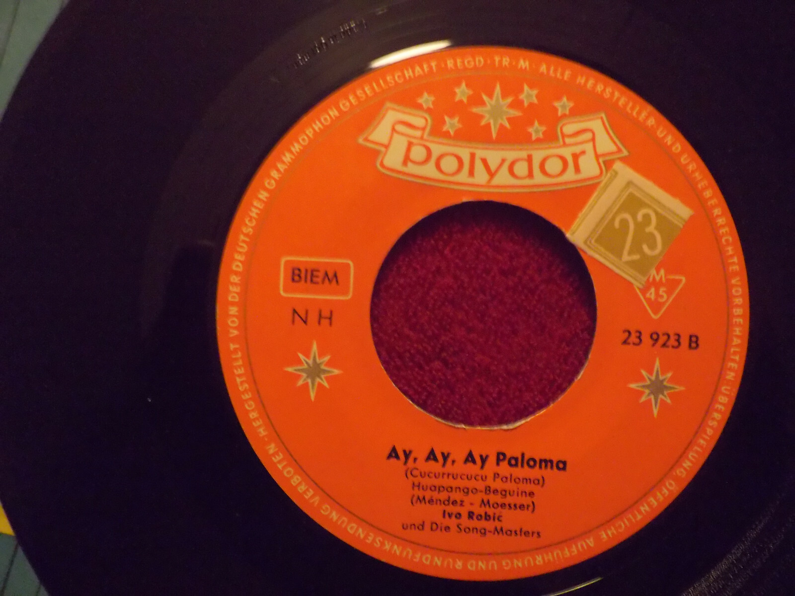Ivo Robic – Morgen / Ay, ay, ay Paloma | Polydor Single, Bild 2
