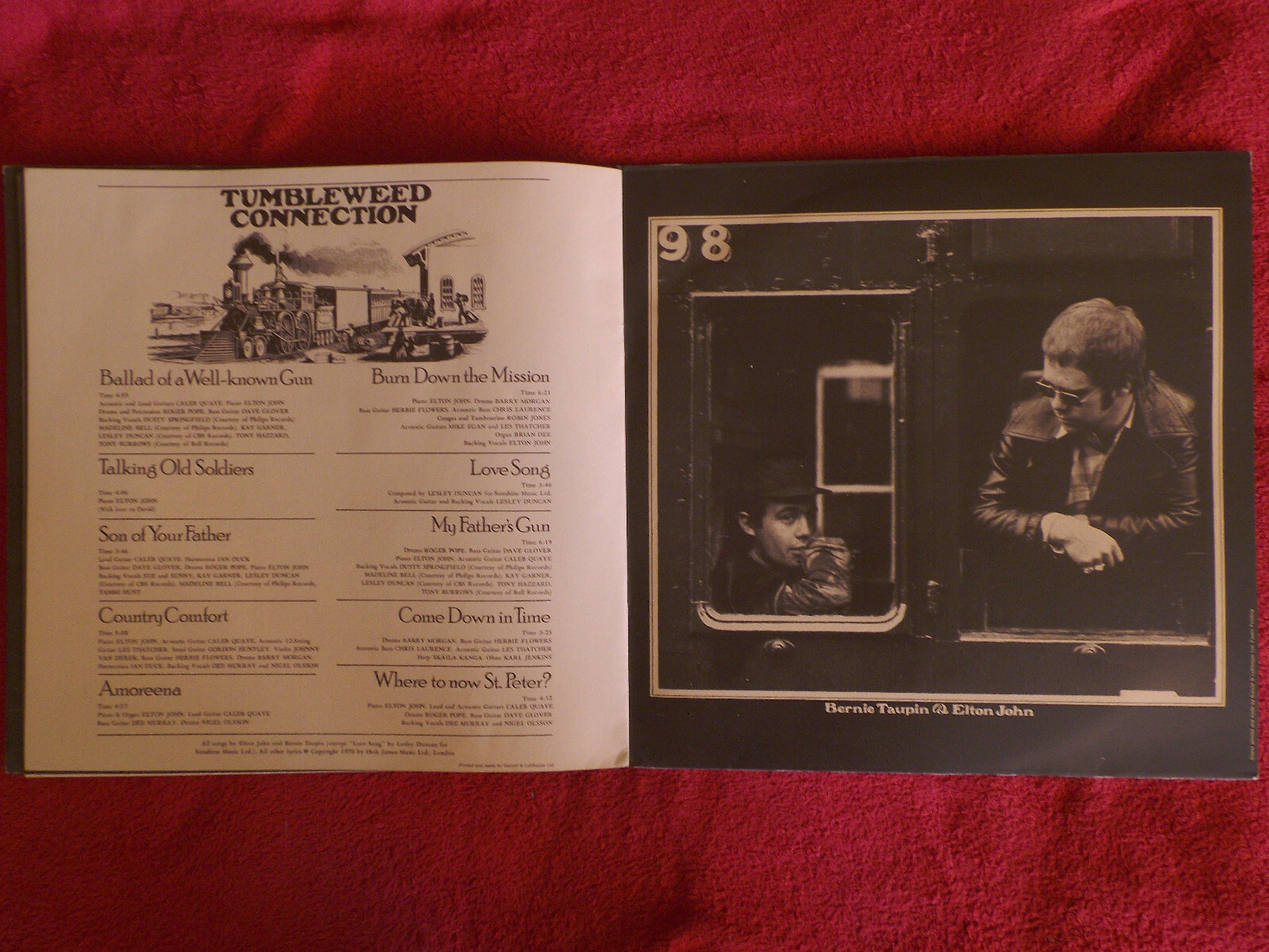 Elton John – Tumbleweed Connection | DJM Records, DJLPS.410 (1970), Bild 9