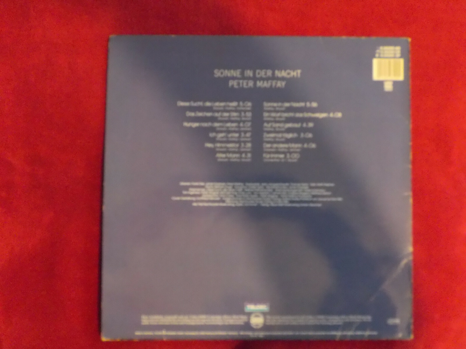 Peter Maffay – Sonne in der Nacht (LP, Teldec Records, 1985), Bild 2