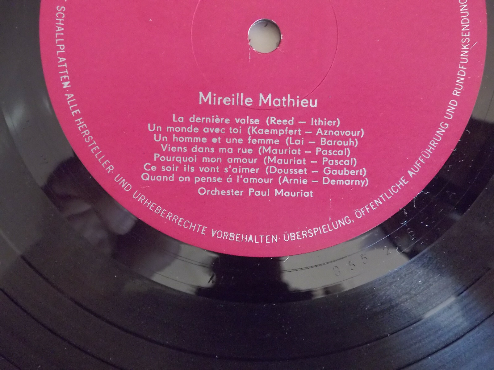 Mireille Mathieu – Mireille Mathieu (Amiga LP, DDR 1970), Bild 4