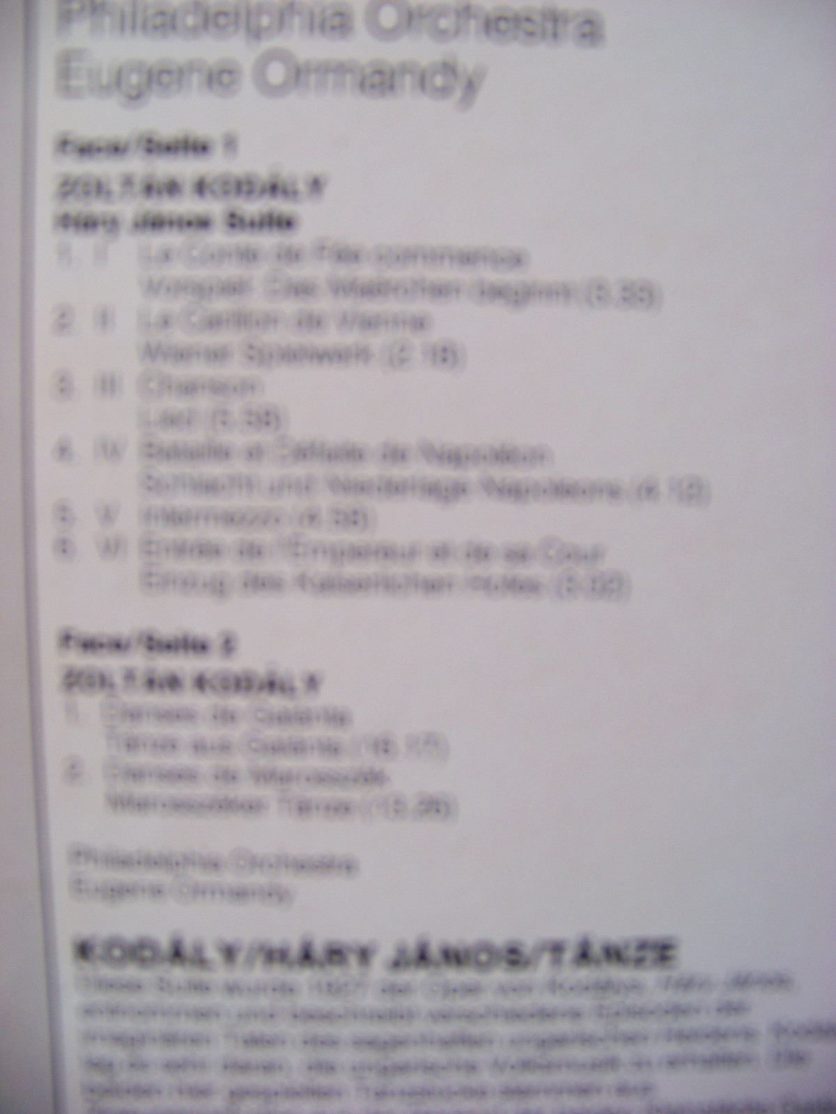 Zoltán Kodály – Háry János Suite / Galánta and Marosszék Dances (LP), Bild 2