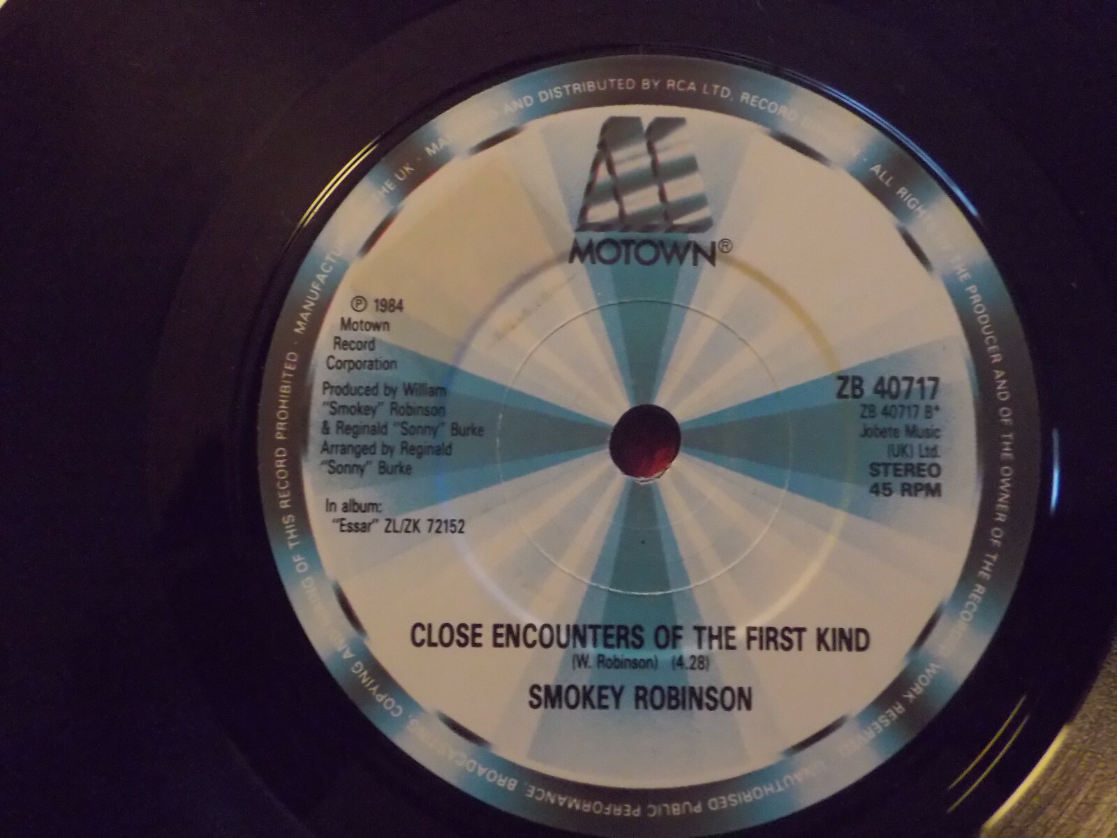 Smokey Robinson – Sleepless Nights / Close Encounters of the First Kind (Motown, 7-Inch-Single), Bild 2