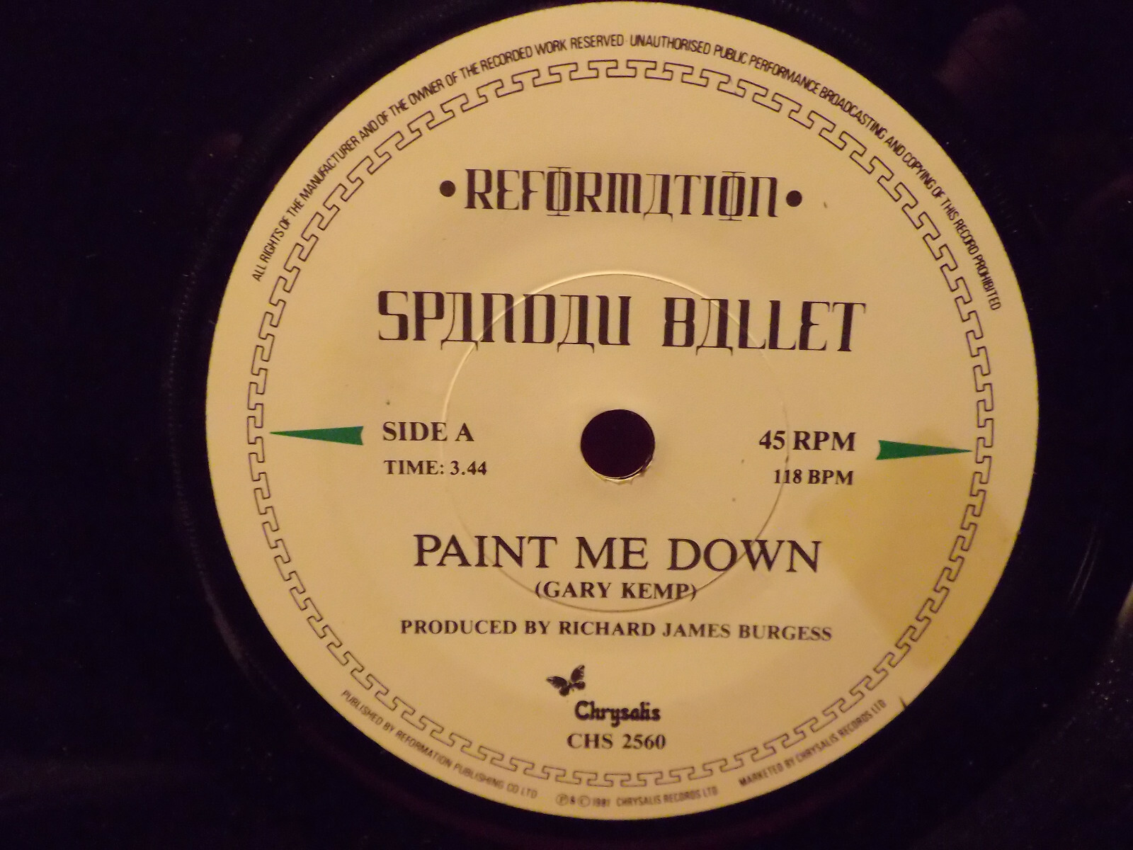 Spandau Ballet – Paint me down / Man with guitar