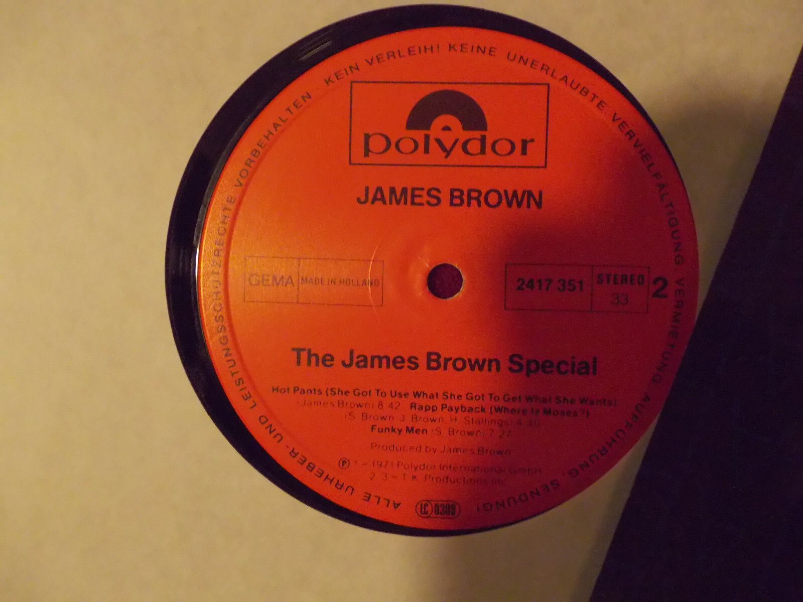 James Brown – The James Brown Special (Polydor LP, 1986), Bild 2