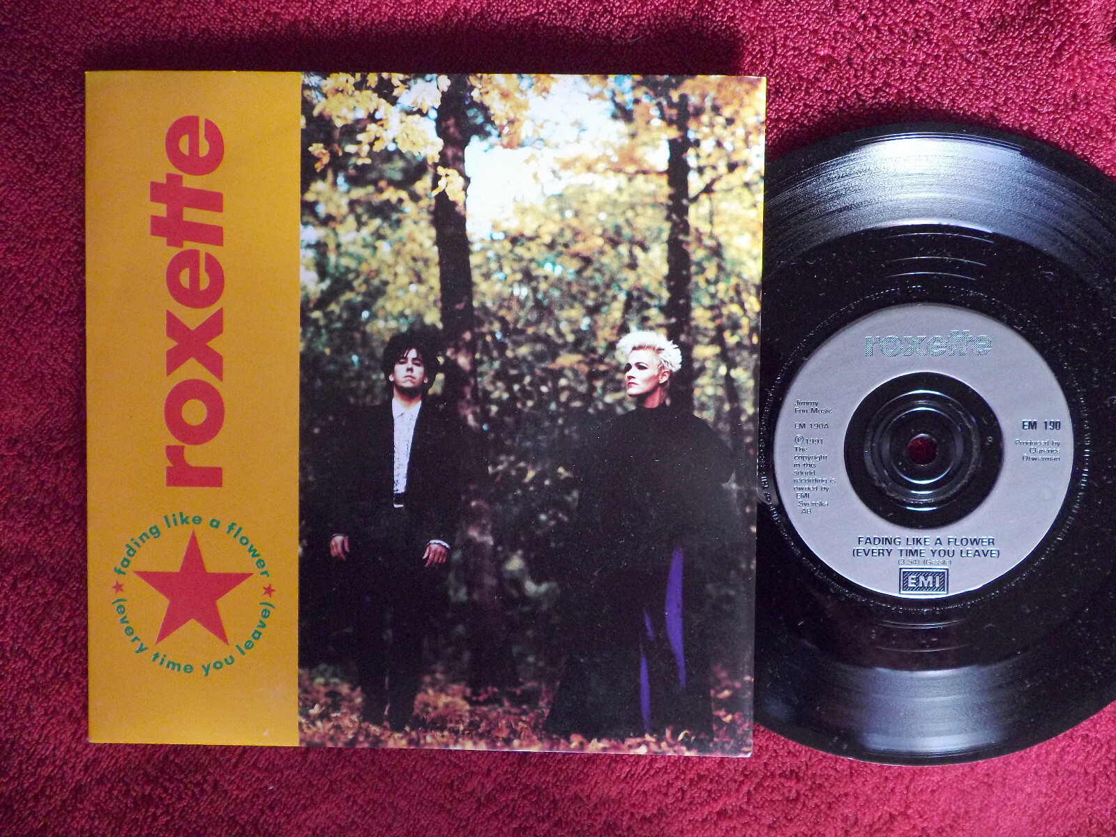 Roxette – Fading like a flower / I remember you (7-Inch-Single, 1991)