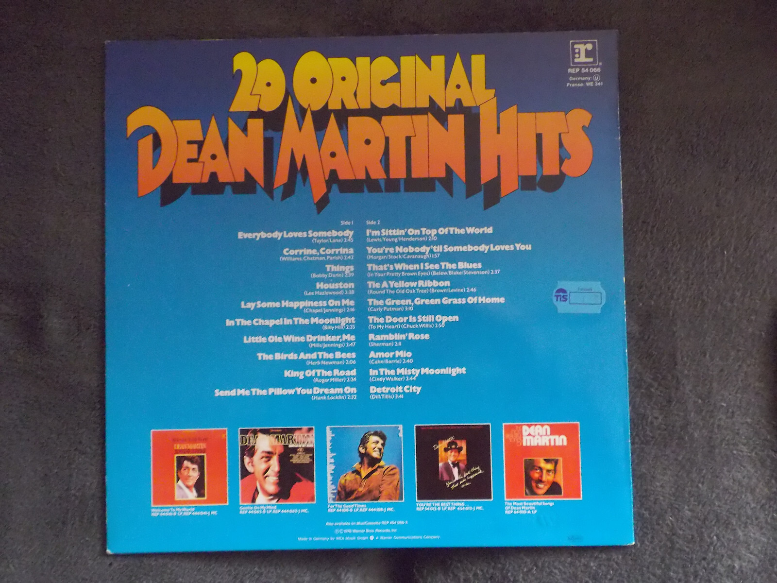 Dean Martin – 20 Original Dean Martin Hits | Reprise LP, 1978, Bild 2