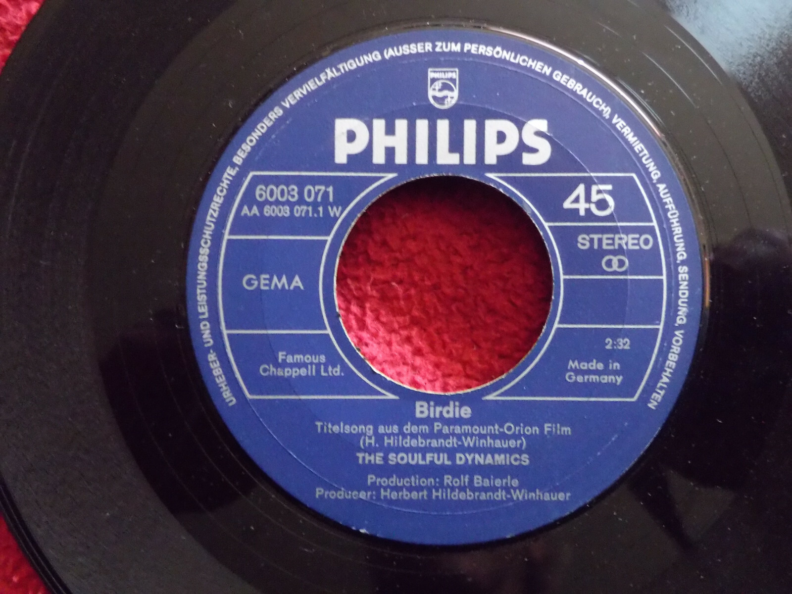 The Soulful Dynamics – Birdie / Louisana race | Philips 45″-Single