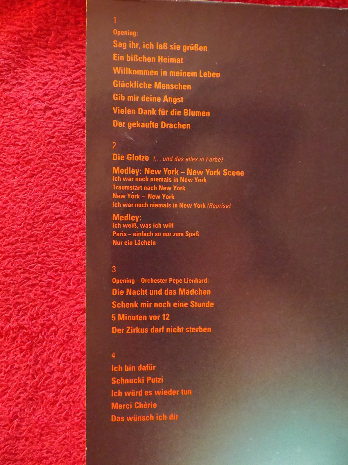 Udo Jürgens – Udo live: Lust am Leben (Doppel-LP), Bild 4
