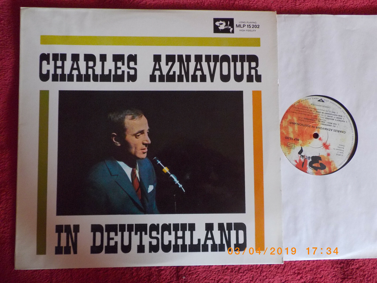 Charles Aznavour – In Deutschland (Barclay Records, MLP 15.202)