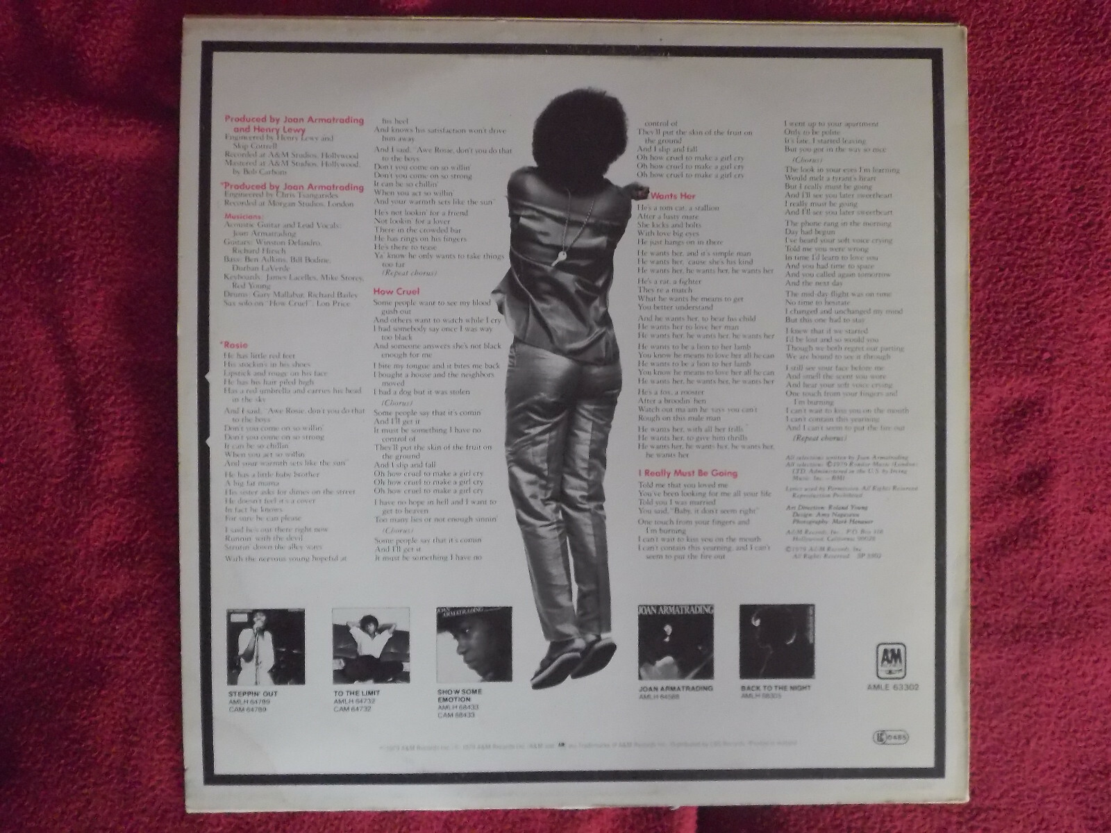 Joan Armatrading – How Cruel (One-sided Maxi, 1979), Bild 2
