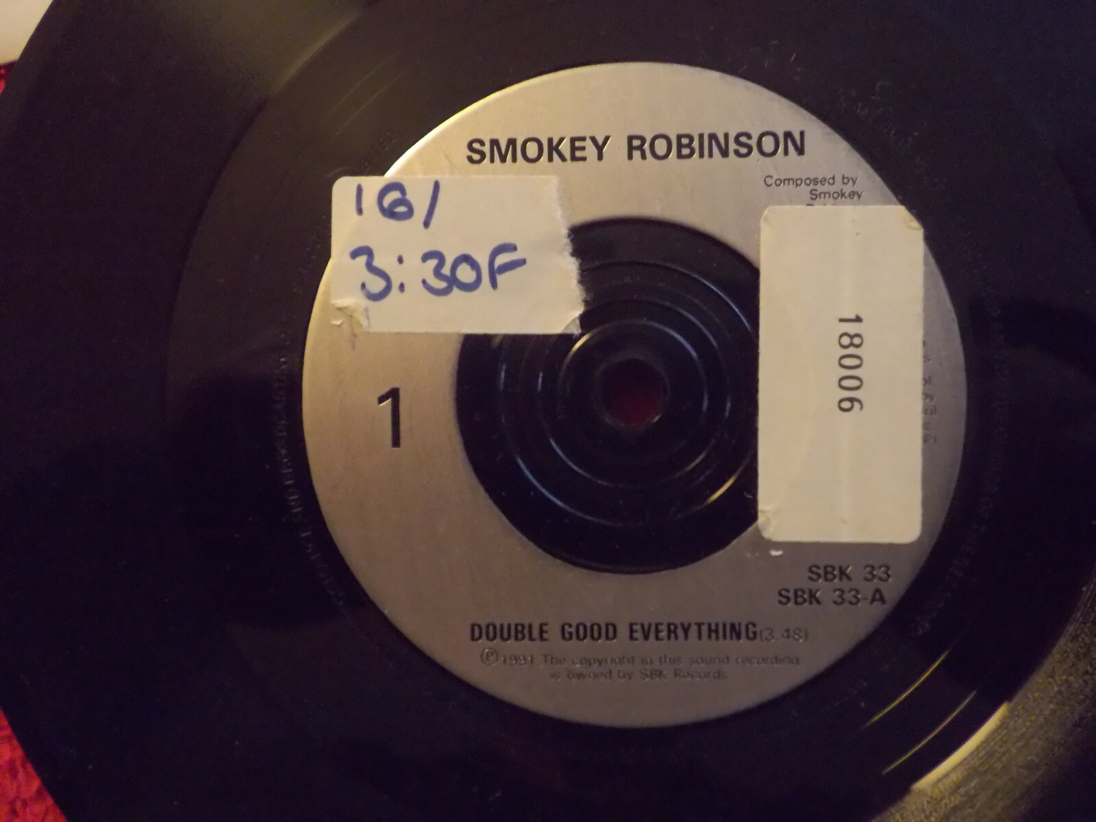 Smokey Robinson – Double Good Everything / Guess What I Got for You (SBK 33)