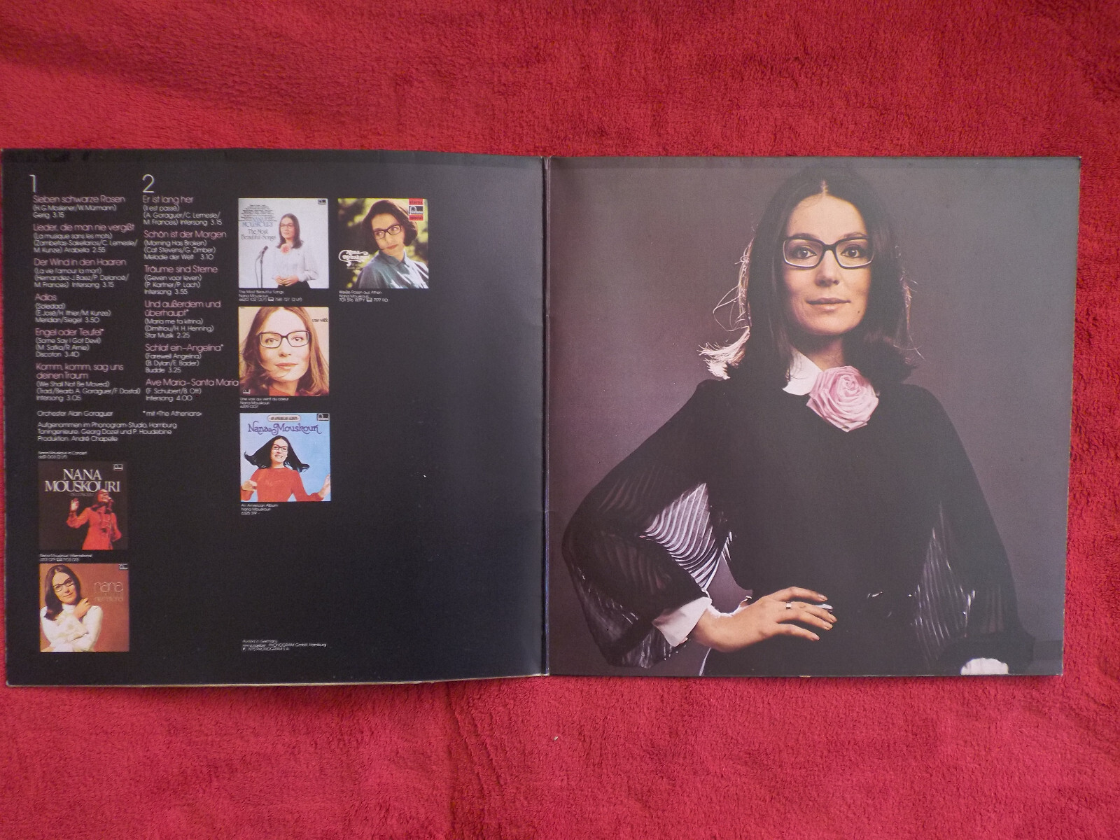 Nana Mouskouri – Sieben schwarze Rosen | Philips LP, Deutschland 1977, Bild 3