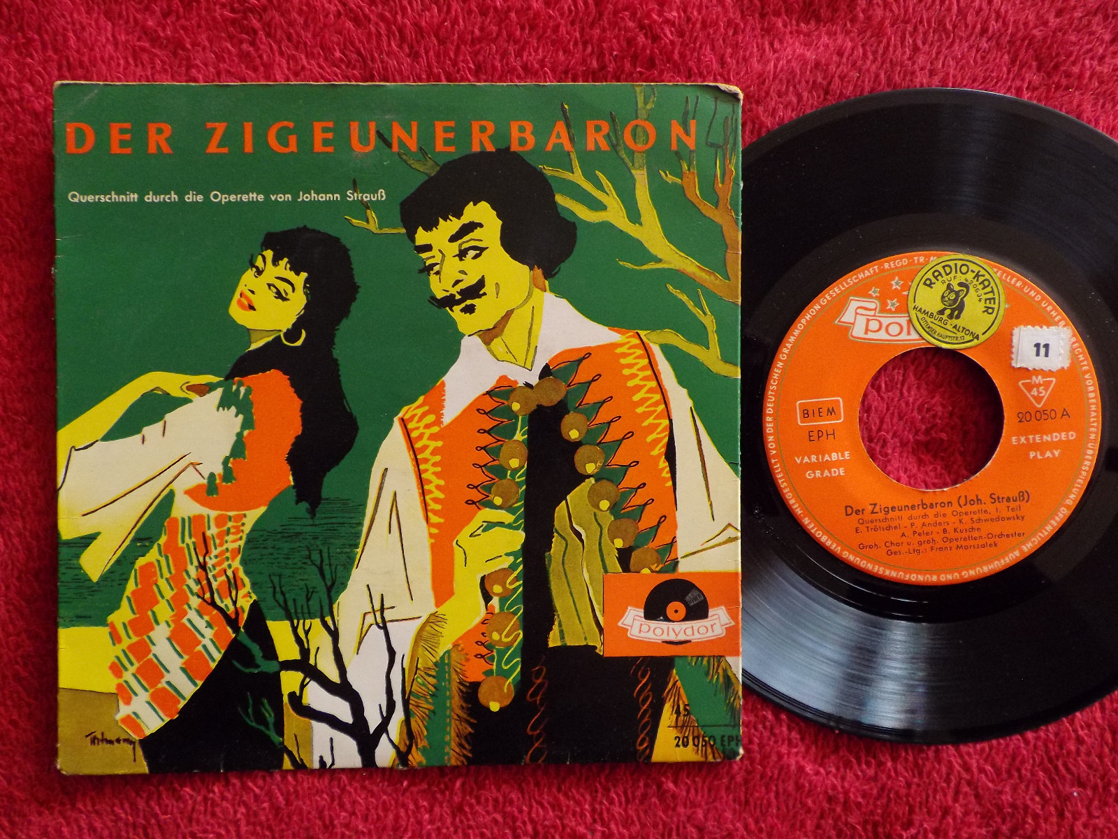 Der Zigeunerbaron – Querschnitt aus der Operette von Joh. Strauß · Polydor · 1957