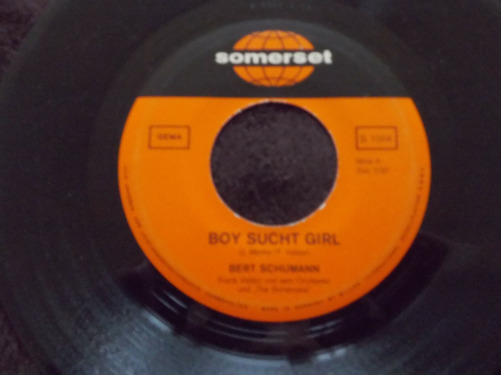 Bert Schumann – Boy sucht Girl / Bleib bei mir | Somerset Records, S 1004