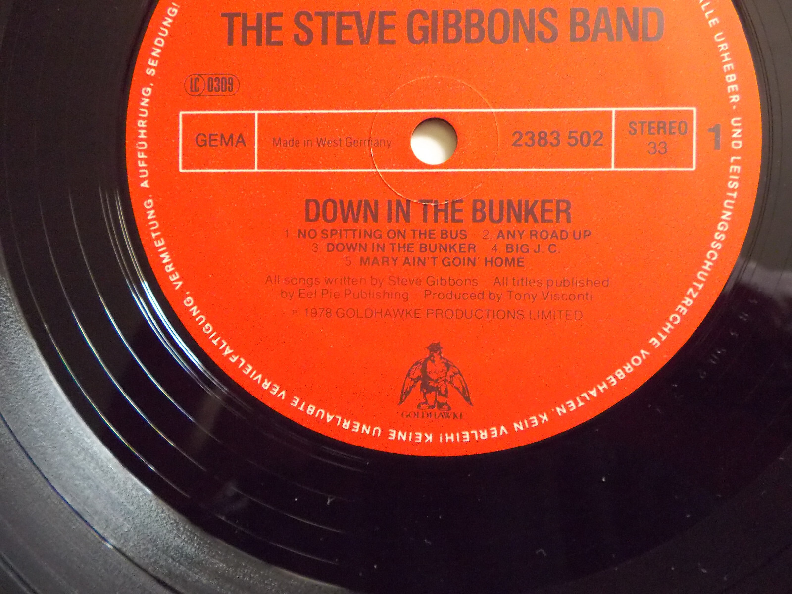 Steve Gibbons Band – Down in the Bunker | Polydor LP, 1978, Bild 5