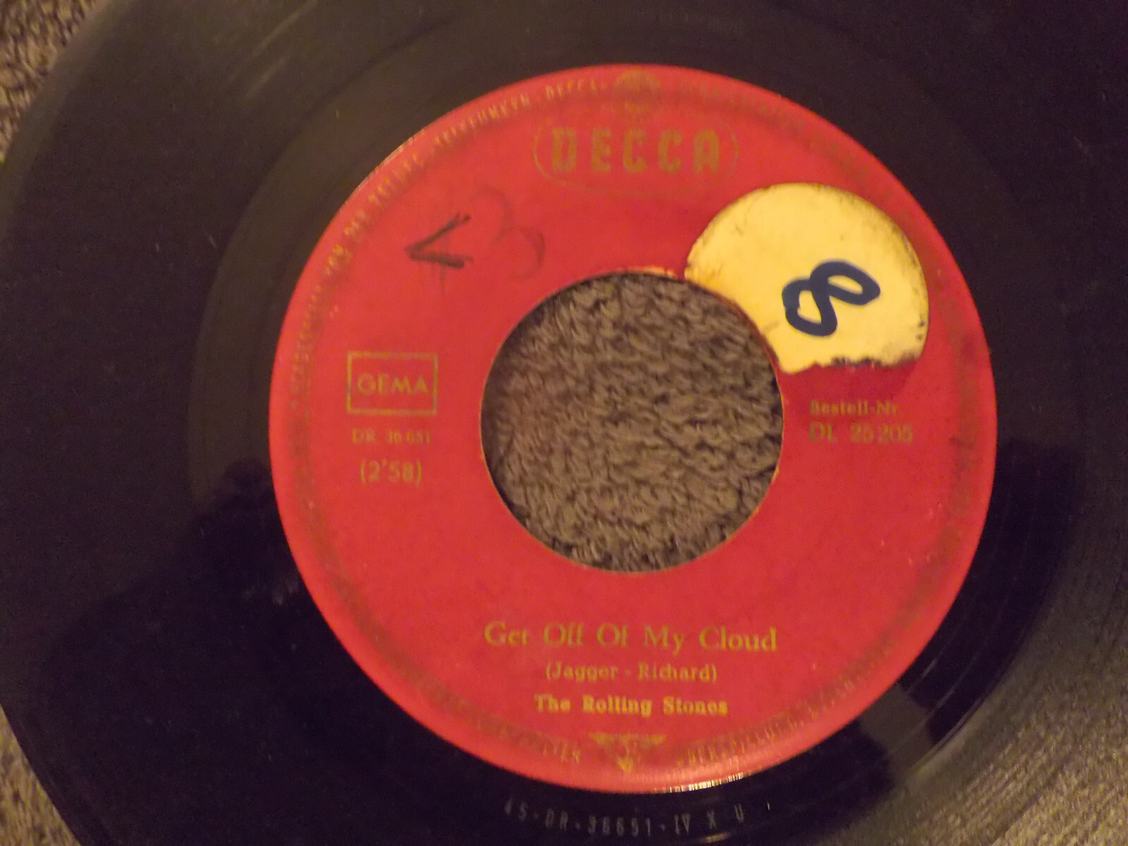 The Rolling Stones – Get off of my cloud / I´m free | Decca 7″ Single
