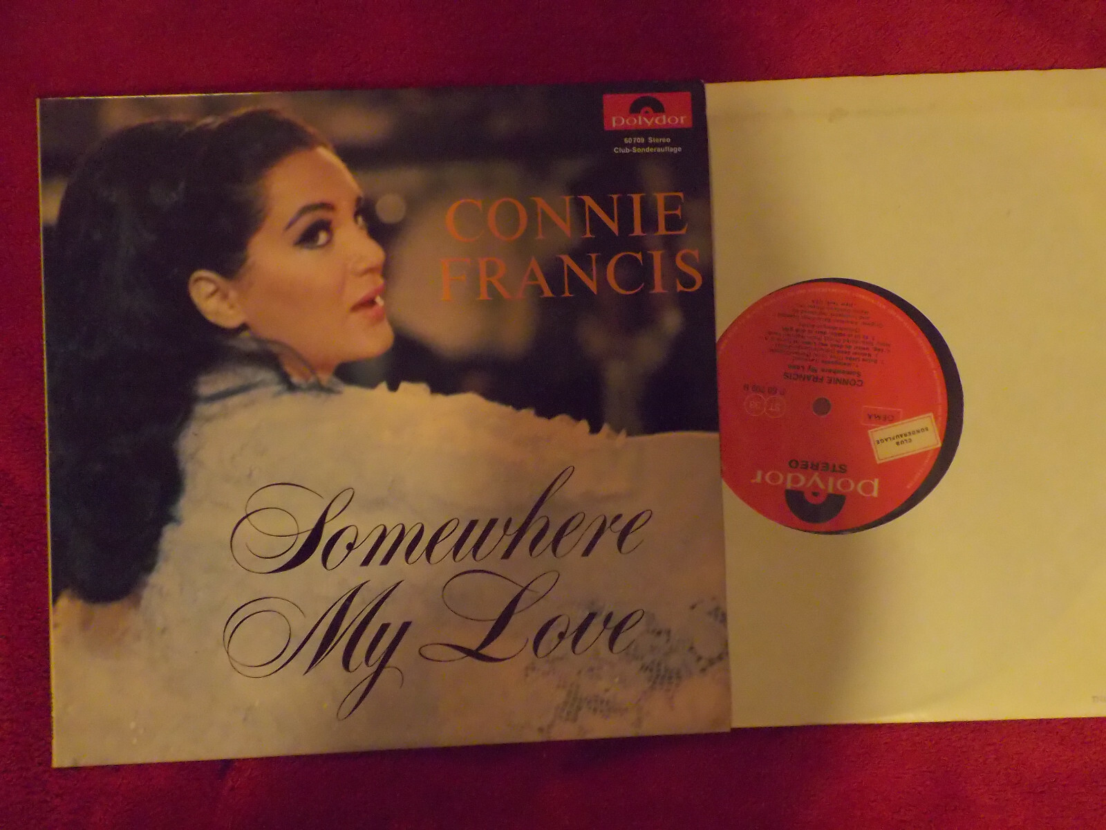 Conny Francis – Somewhere My Love | 10-inch-LP, Polydor Records Club