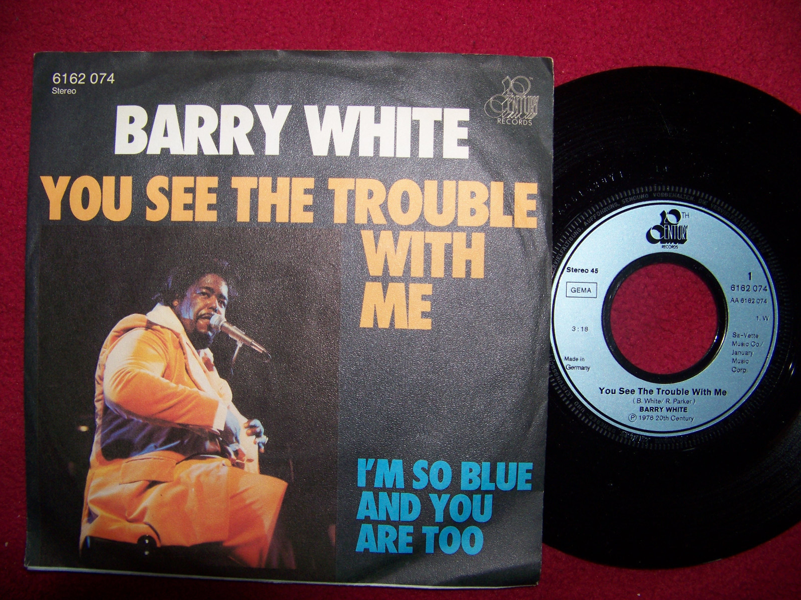 Barry White – You see the trouble with me / I´m so blue and you are too (7″ Single)