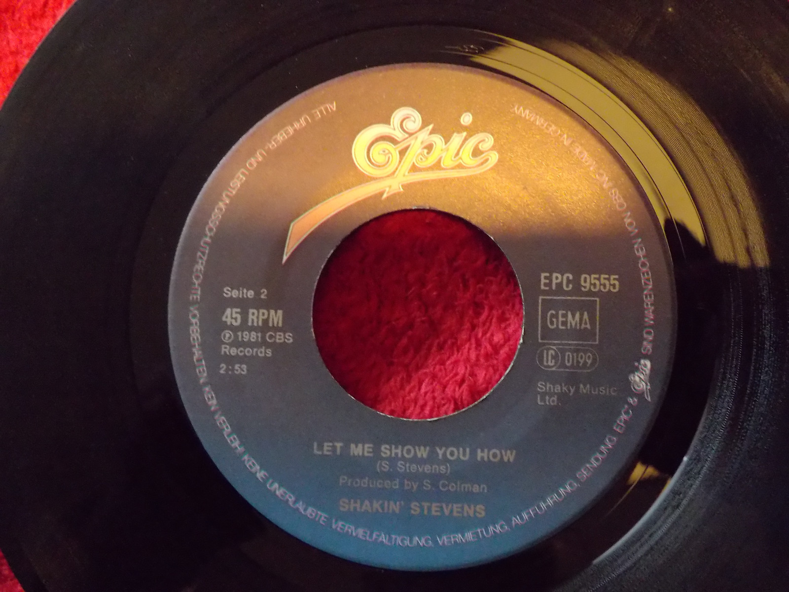 Shakin´ Stevens – This ole house / Let me show you how (7″-Single), Bild 2