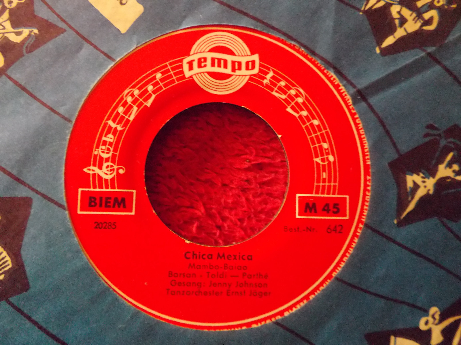 Gerd Fitz / Jenny Johnson – Wenn Teenager träumen / Chica Mexica (Tempo Records 642), Bild 2