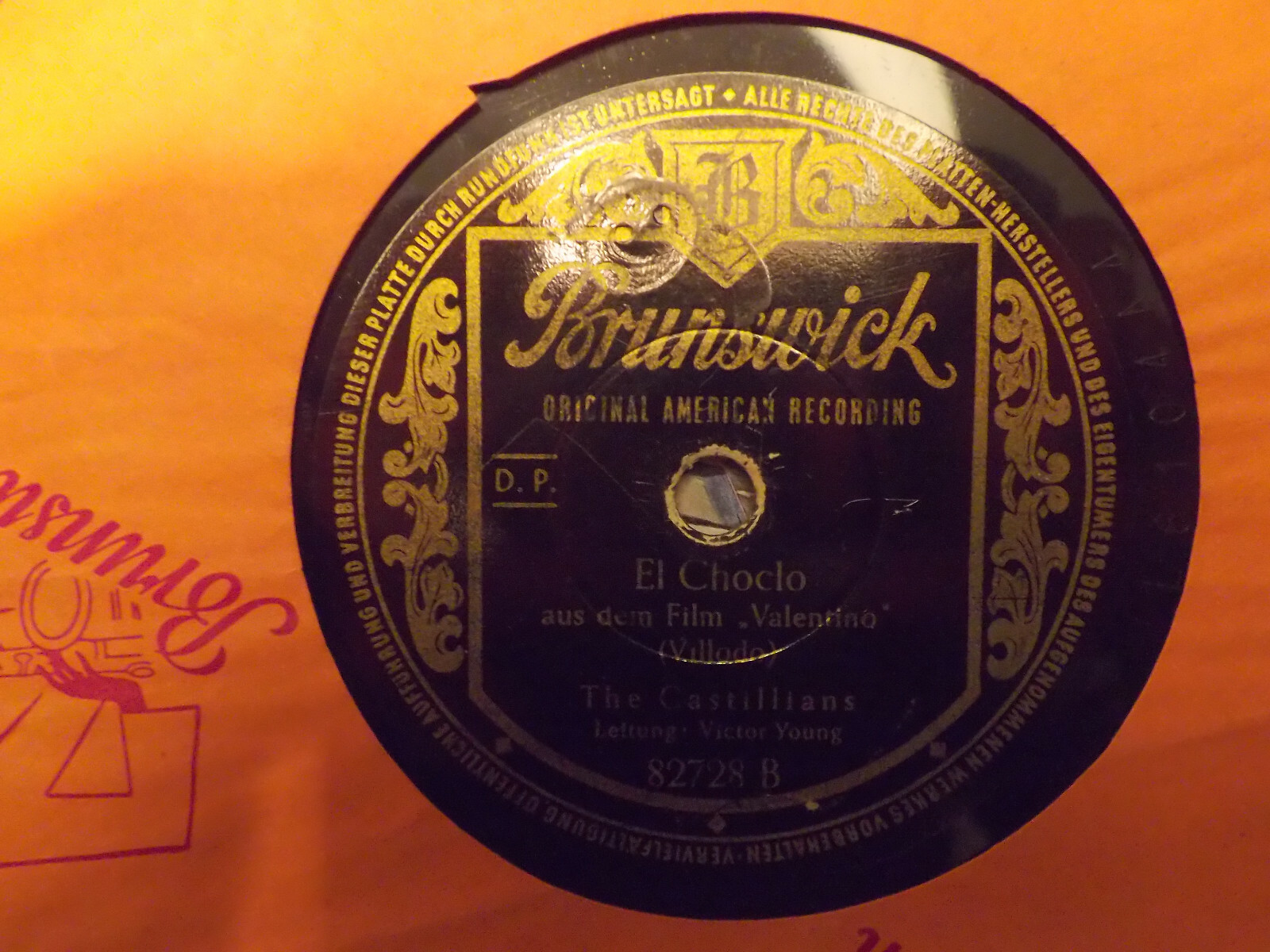 Leroy Anderson – Blue Tango / The Castillians – El Choclo | Brunswick Records 82 728, Bild 2