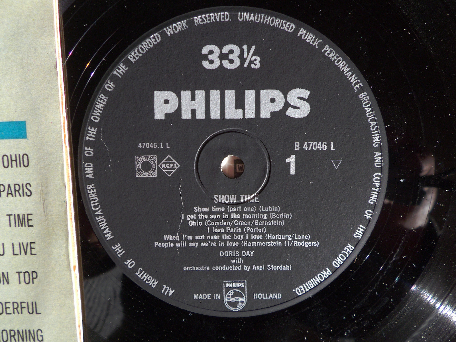 Doris Day – Show Time (Philips LP, Niederlande), Bild 2