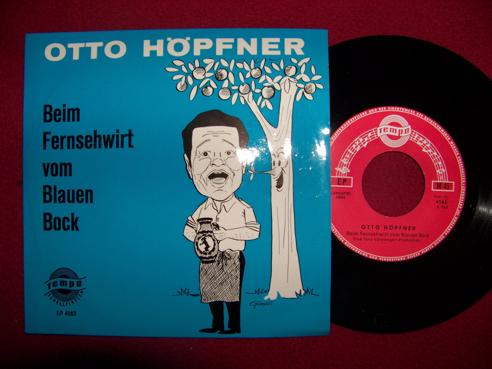 Otto Höpfner – Beim Fernsehwirt vom Blauen Bock (Tempo Records, 7″ Single)