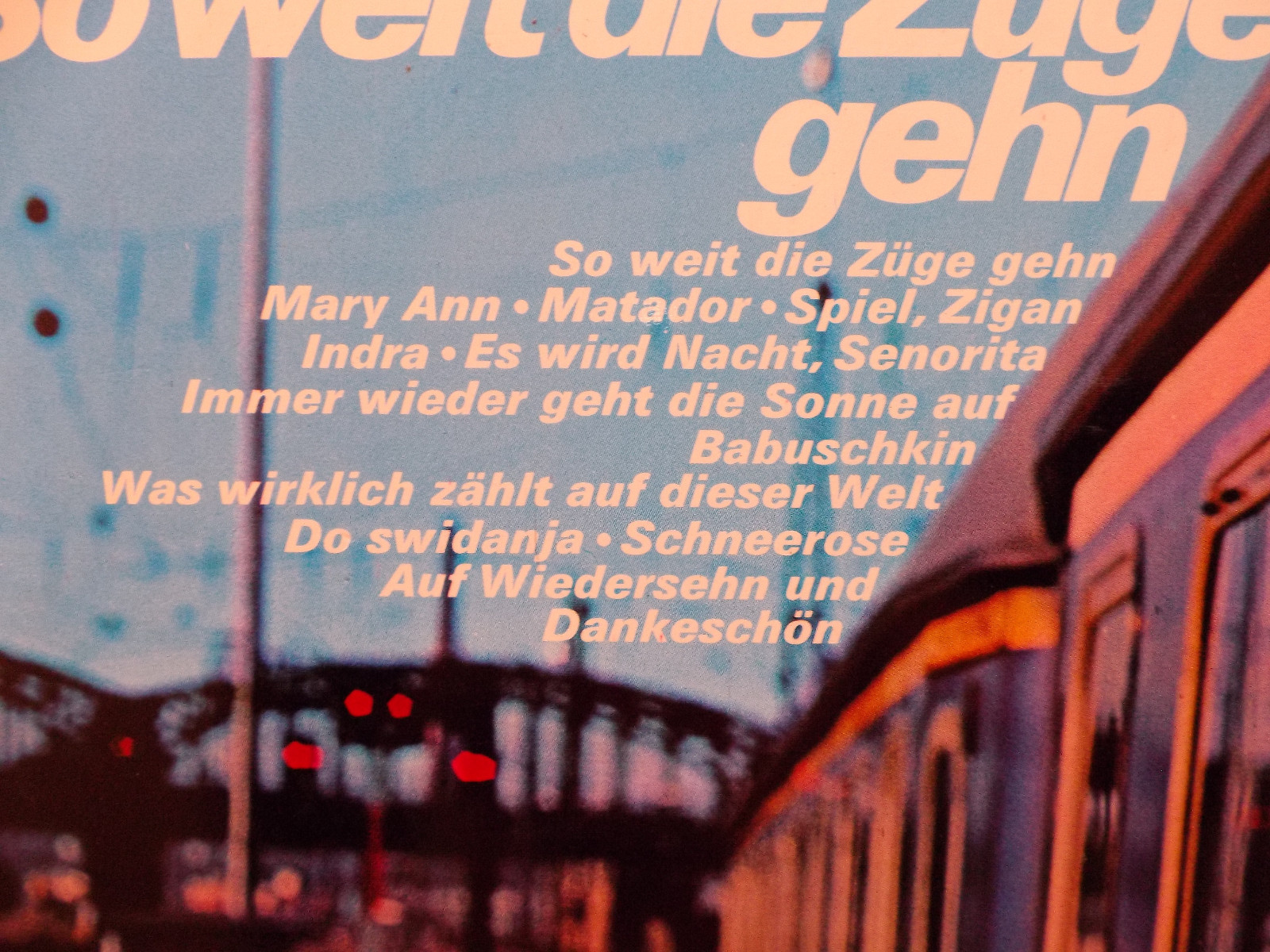 Udo Jürgens – So weit die Züge gehn | Ariola / Bunte Records, LP, Bild 3