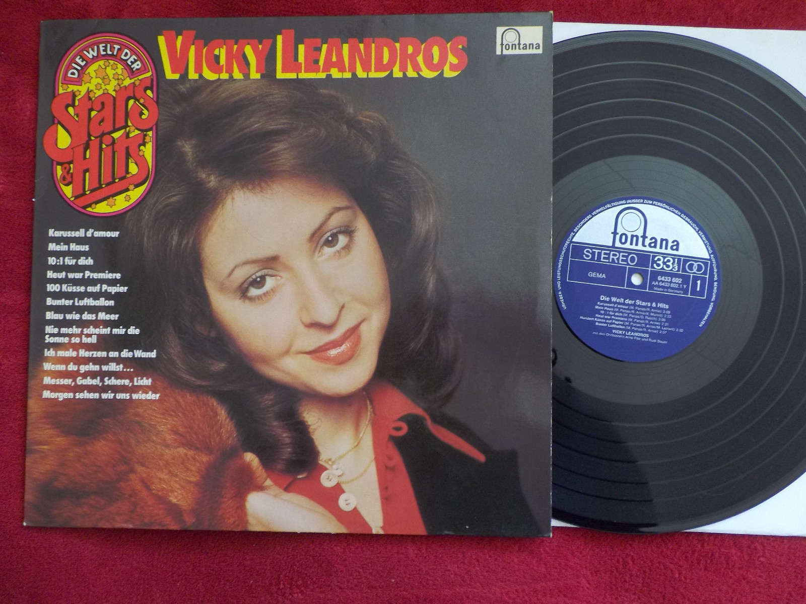 Vicky Leandros – Die Welt der Stars & Hits | Fontana Records 6433 602