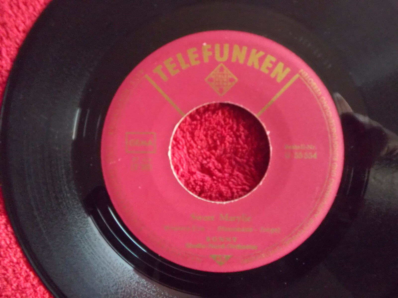 Ronny – Anja-Anja / Sweet Marylie | Telefunken 7″ Single, Bild 2