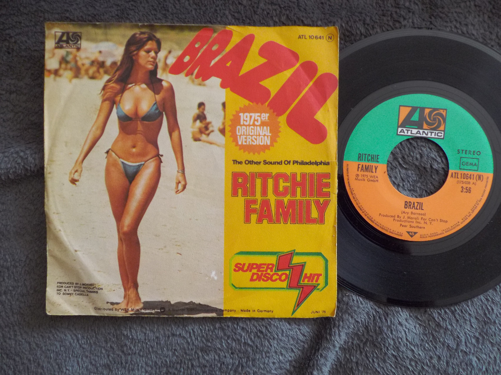 The Ritchie Family – Brazil / Hot Trip | 7″-Single, Atlantic Records, 1975