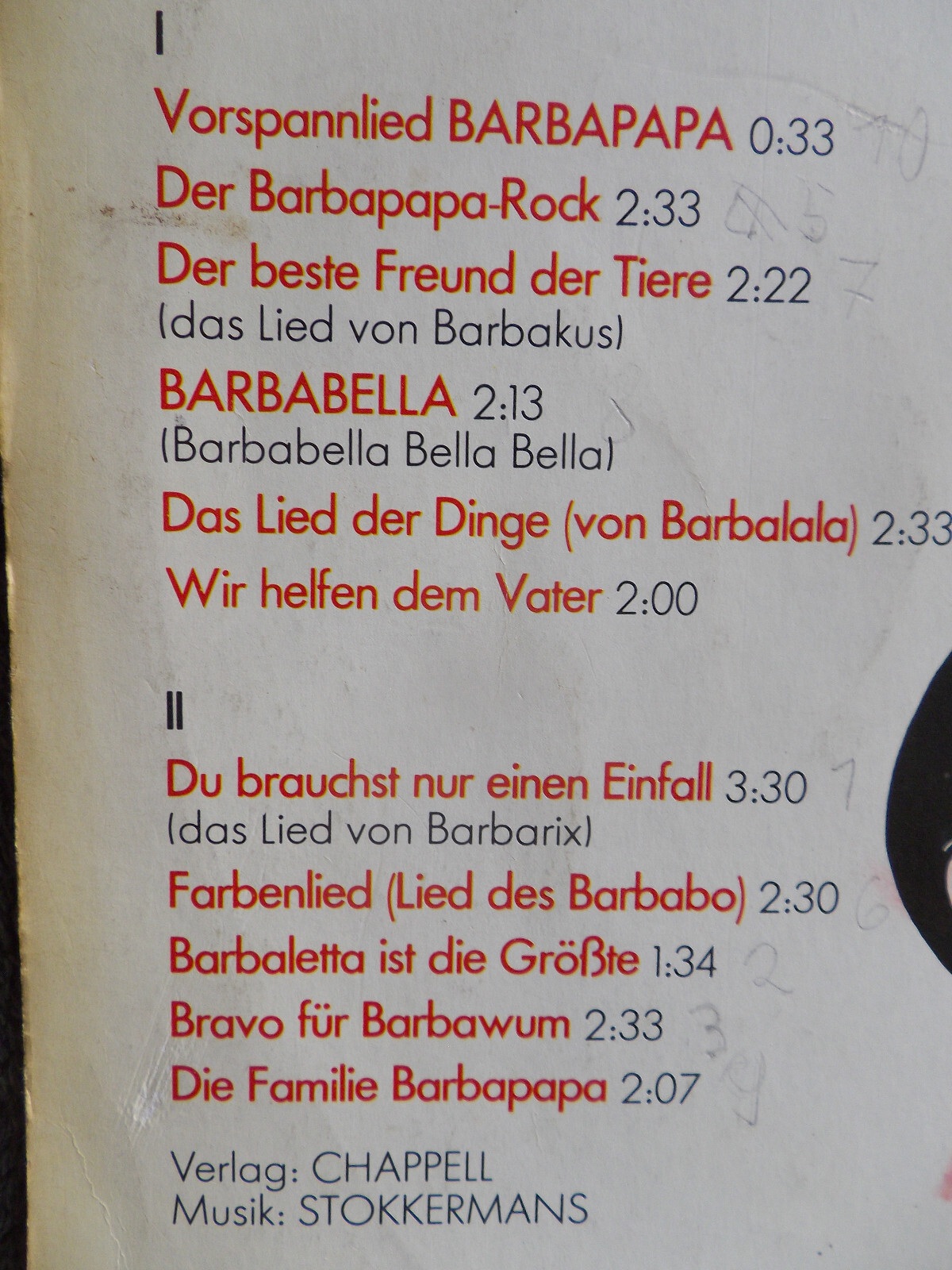 Various – Barbapapa: Die pfiffigsten Lieder der neuen Fernseh-Kobolde (LP, Fontana 9299 315), Bild 3