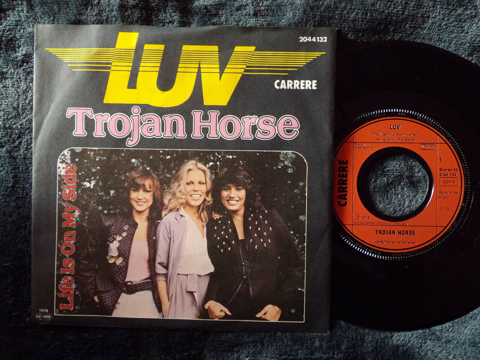 Luv – Trojan Horse / Life Is on My Side (Carrere 2044 132)