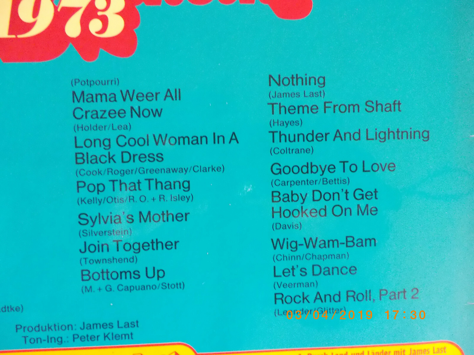James Last – Non stop dancing 1973 (Polydor LP), Bild 4