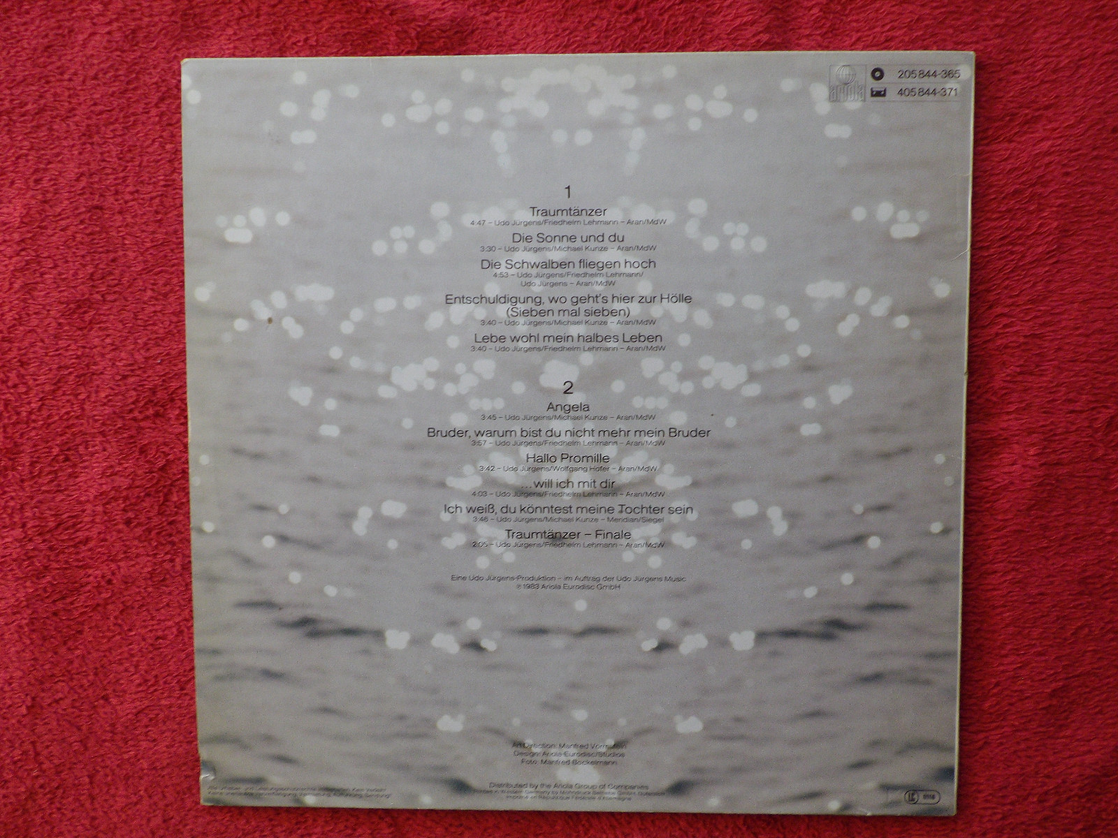 Udo Jürgens – Traumtänzer | Ariola LP, Deutschland 1983, Bild 3