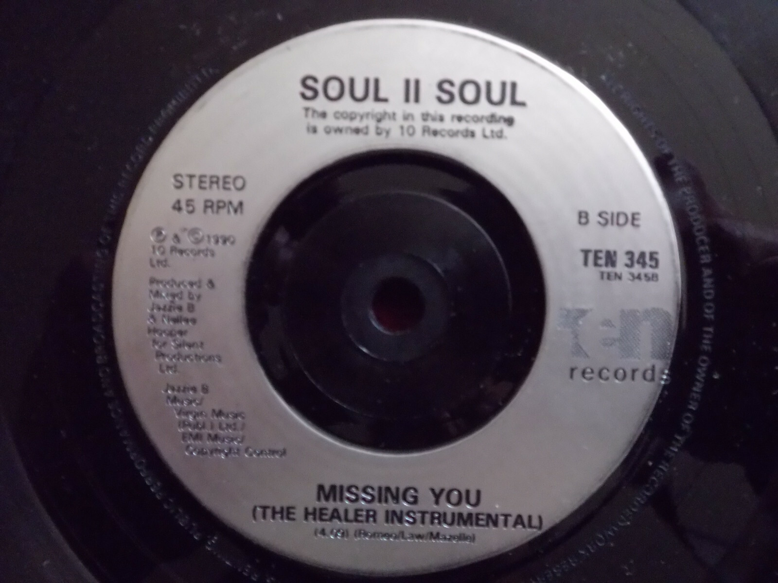 Soul II Soul – Missing You (Single, 1990), Bild 2