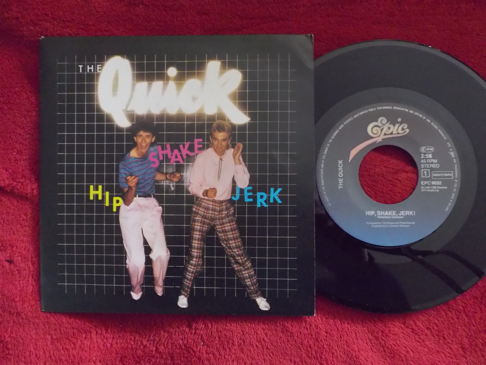 The Quick – Hip shake jerk / Expresso Bongo (Epic Records, EPC 9032)