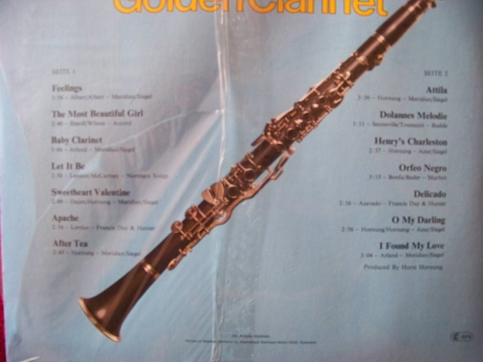 Henry Arland – Golden Clarinet (LP, Jupiter / Ariola Records, 27 437 XAT, Deutschland), Bild 2